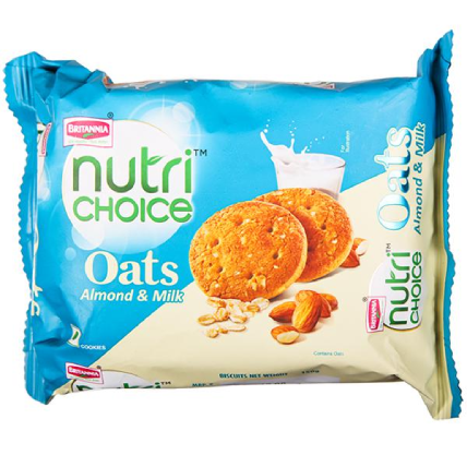 Britannia Biscuits Nutri Choice Oats Almond And Milk	